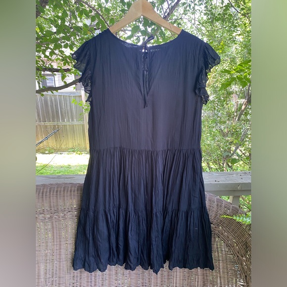 NEW with tags M ARITZIA Black Sedonie Babydoll Dress - Picture 3 of 7